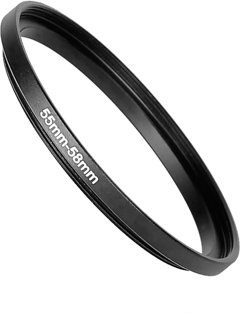 JYUVICT Step Up Rings for Filters 55mm to 58mm Stepping Camera Lens Filter Metal Step Up Lens Filter Adapter Ring for All Brands UV, ND, CPL - Image 1